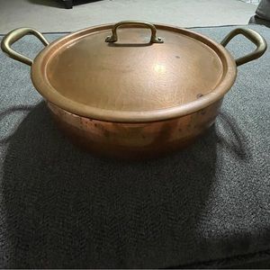 Ruffoni Hammered Copper 5 Quart Braiser